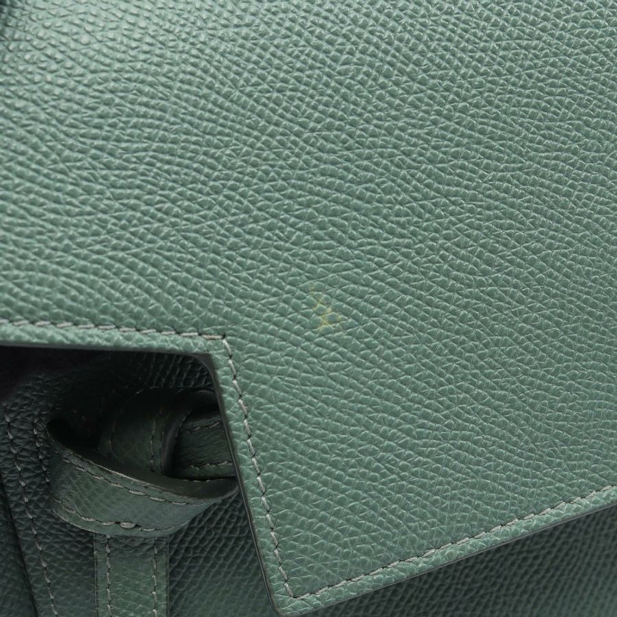 CELINE BELT BAG NANO 單肩斜背包 手提包 皮革 綠色 二手 女士-6