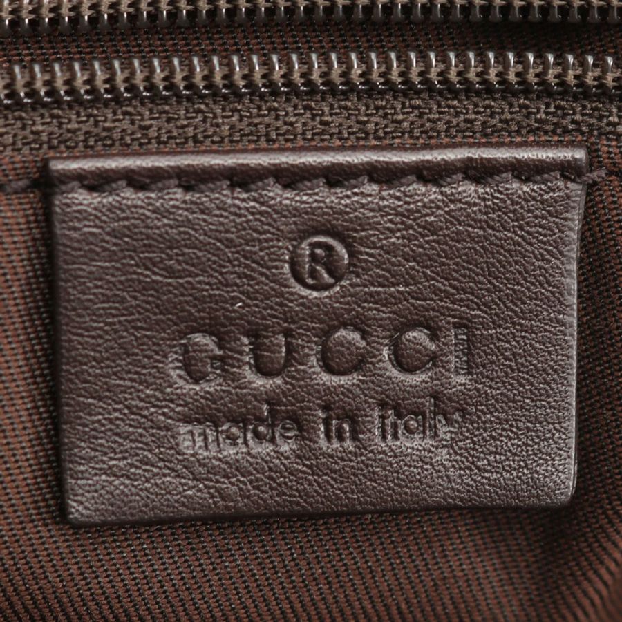 GUCCI Sookie GG帆布手提包 223974 皮革 米色 棕色 二手 女士-3