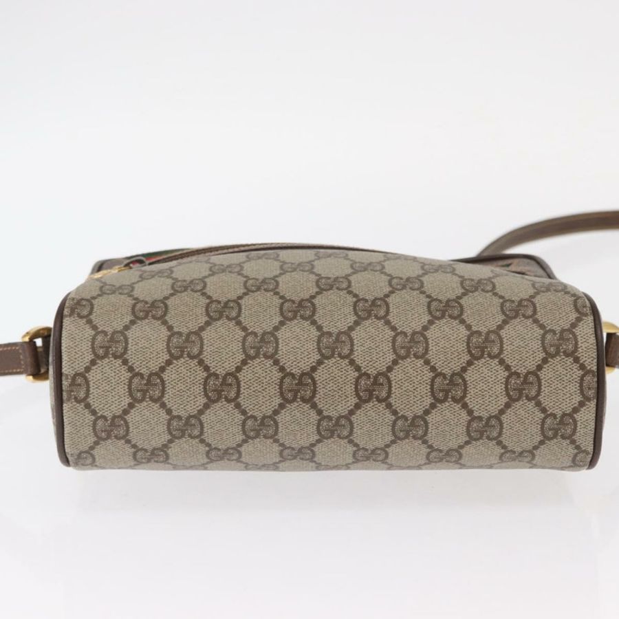 【日本直送】GUCCI GG Supreme Web Sherry Line 單肩包 PVC 米色 56 02 087 正品 161551-4
