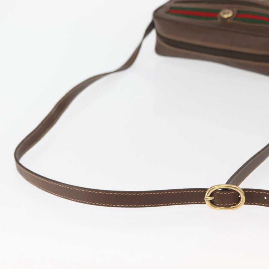 【日本直送】GUCCI GG Supreme Web Sherry Line 單肩包 PVC 米色 56 02 087 正品 161551-6
