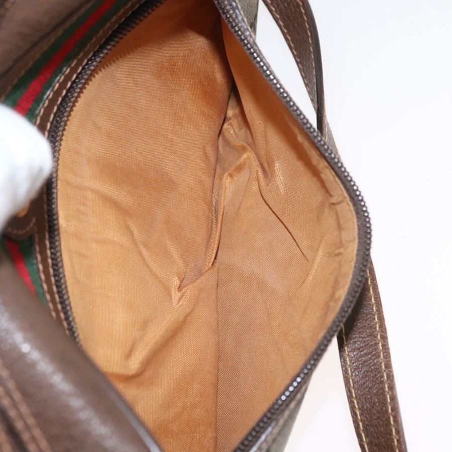 【日本直送】GUCCI GG Supreme Web Sherry Line 單肩包 PVC 米色 56 02 087 正品 161551-10