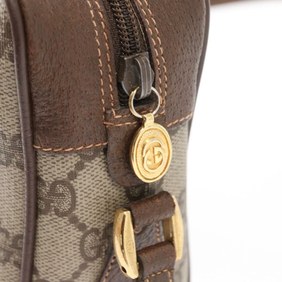 【日本直送】GUCCI GG Supreme Web Sherry Line 單肩包 PVC 米色 56 02 087 正品 161551-16