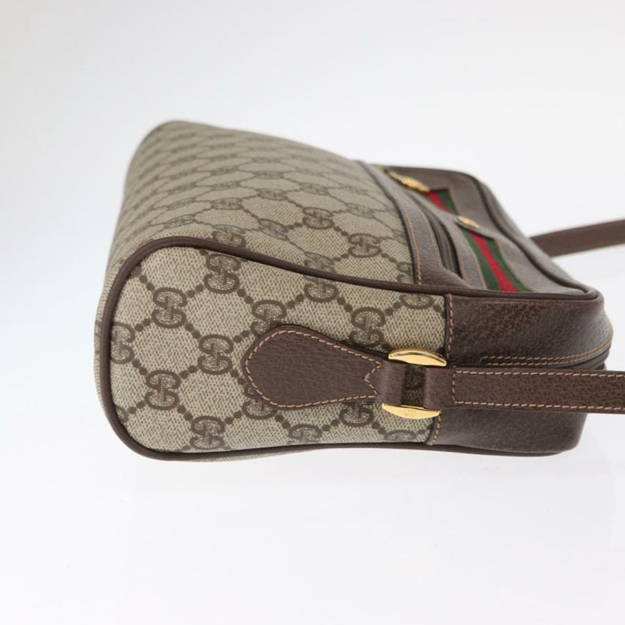 【日本直送】GUCCI GG Supreme Web Sherry Line 單肩包 PVC 米色 001 113 6472 正品號 161523-2