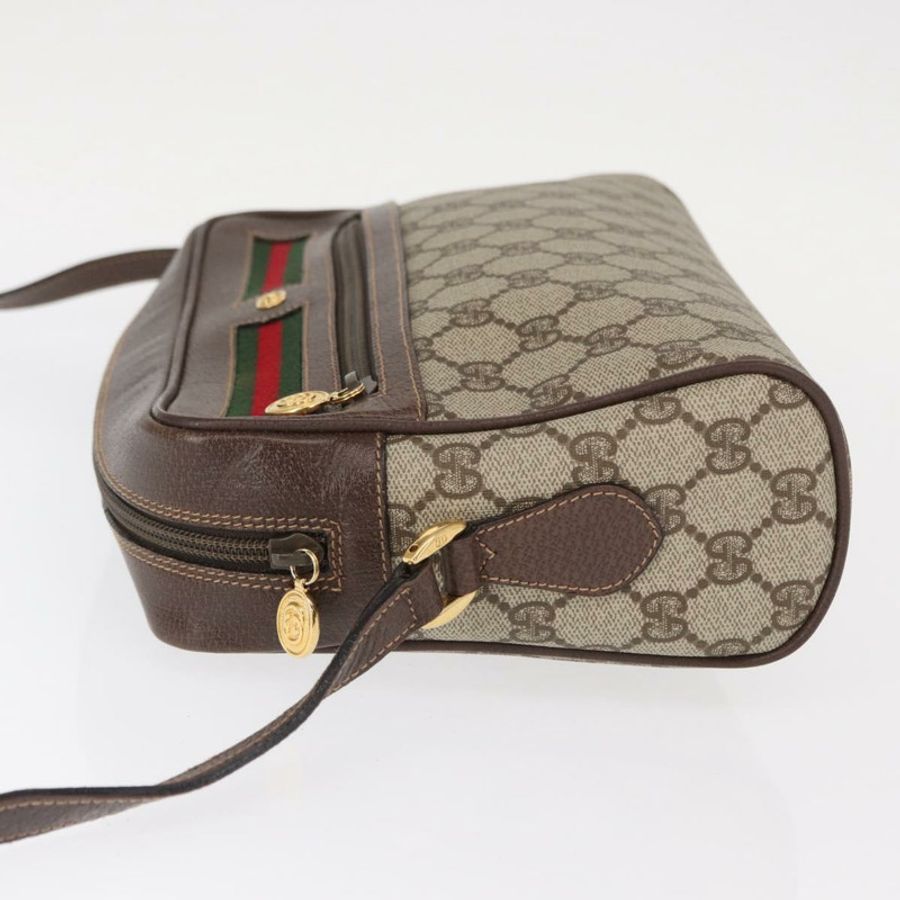 【日本直送】GUCCI GG Supreme Web Sherry Line 單肩包 PVC 米色 001 113 6472 正品號 161523-3