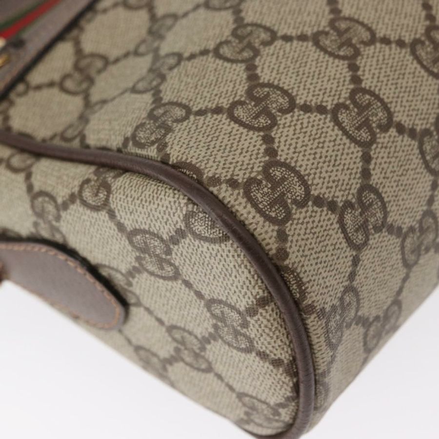 【日本直送】GUCCI GG Supreme Web Sherry Line 單肩包 PVC 米色 001 113 6472 正品號 161523-8