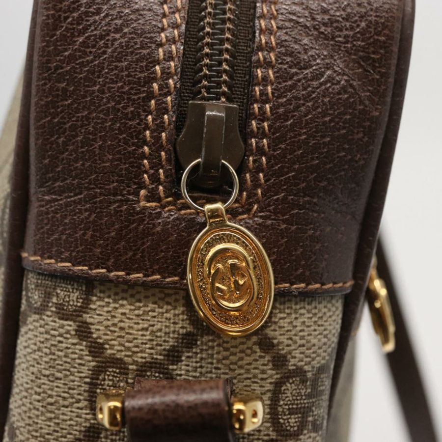 【日本直送】GUCCI GG Supreme Web Sherry Line 單肩包 PVC 米色 001 113 6472 正品號 161523-16