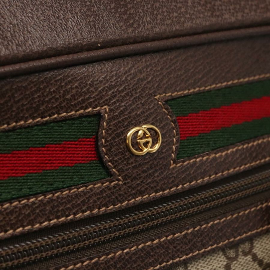 【日本直送】GUCCI GG Supreme Web Sherry Line 單肩包 PVC 米色 001 113 6472 正品號 161523-18