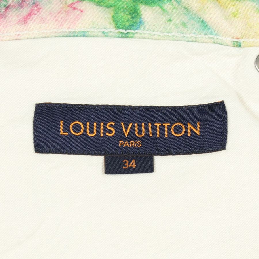 LOUIS VUITTON LV Pastel 常規牛仔長褲 #34 RM211M ZOC HKD11W 棉白色-4