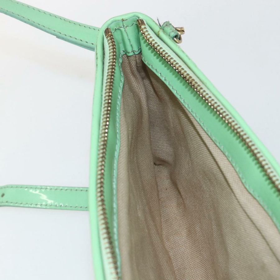 【日本直送】BURBERRY Nova 格紋肩背包 PVC 綠金 正品 162781V-20