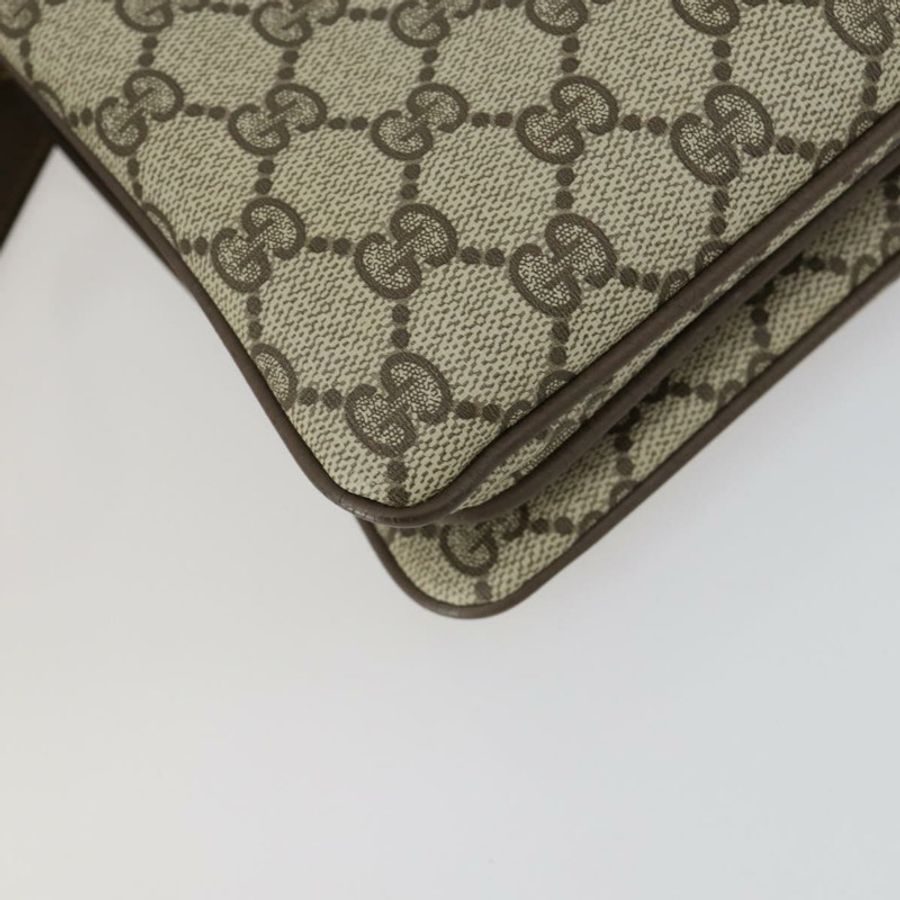 【日本直送】GUCCI GG Supreme Web Sherry Line 單肩包 PVC 米色 14 02 013 正品 161689-17