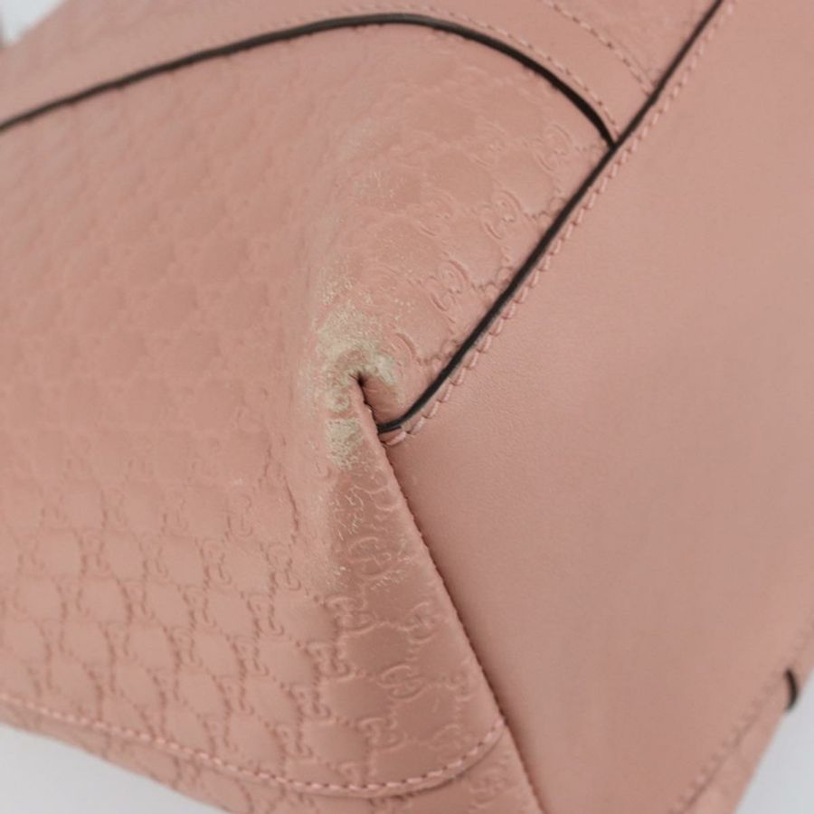 【日本直送】GUCCI Micro GG 帆布 Guccissima 手提包 皮革 粉紅色 金 449657 正品 161597-13