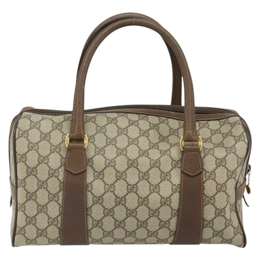 【日本直送】GUCCI GG Supreme Web Sherry Line 波士頓包 PVC 米色 002 069 0696 正品 162976-1