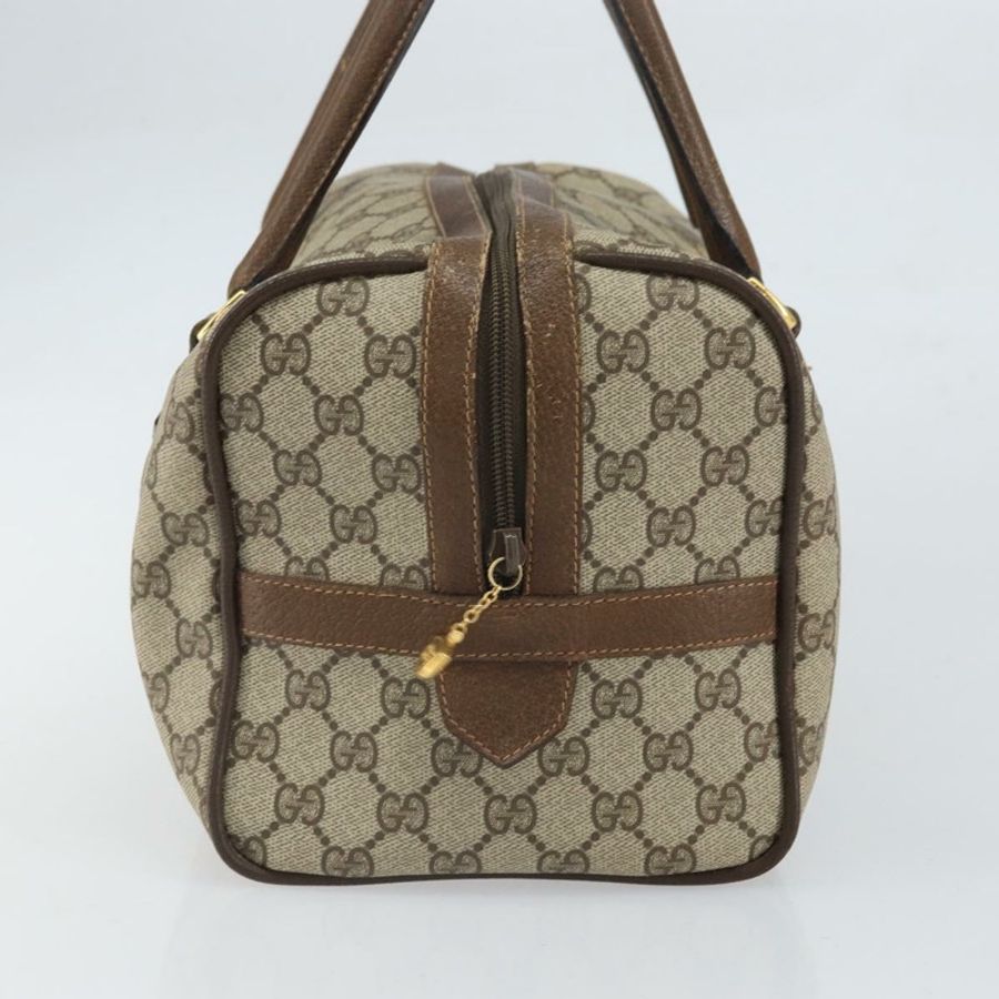 【日本直送】GUCCI GG Supreme Web Sherry Line 波士頓包 PVC 米色 002 069 0696 正品 162976-2
