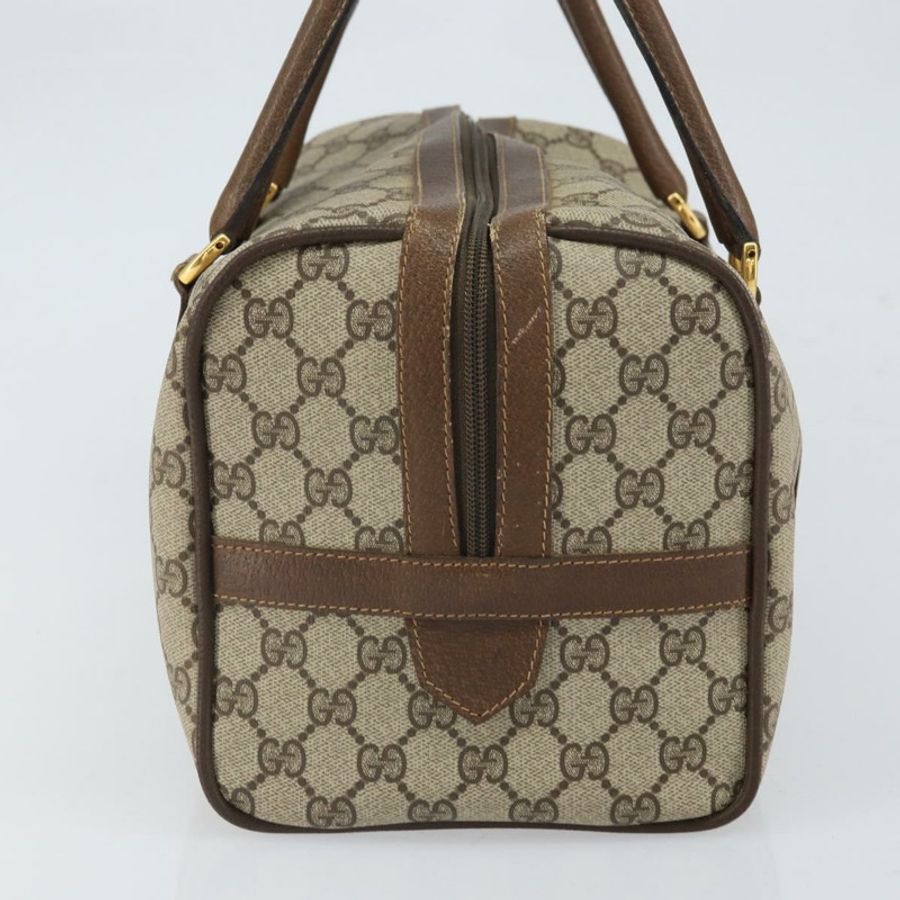 【日本直送】GUCCI GG Supreme Web Sherry Line 波士頓包 PVC 米色 002 069 0696 正品 162976-3