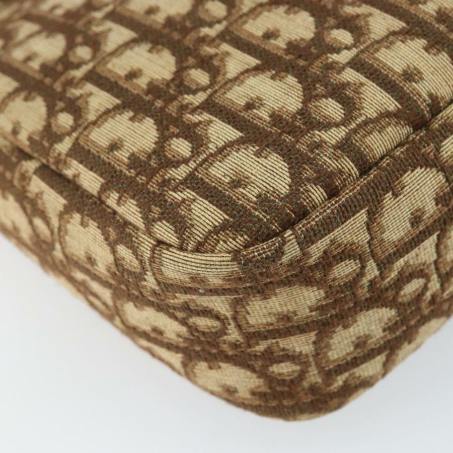 【日本直送】Christian Dior Trotter帆布浪漫單肩包 棕色金色 正品 162848-13