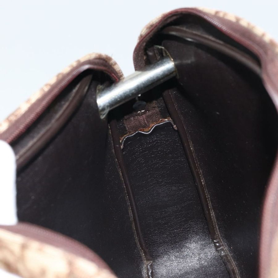 【日本直送】Christian Dior Trotter帆布浪漫單肩包 棕色金色 正品 162848-17