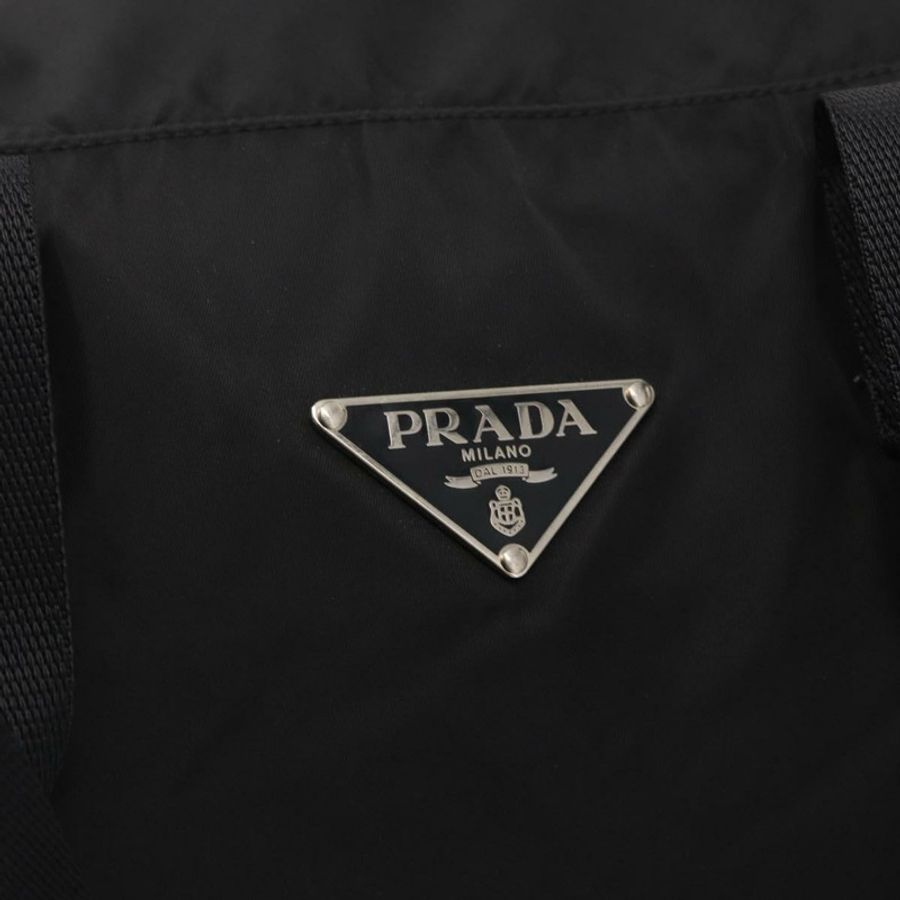 【日本直送】PRADA 波士頓包 尼龍 2way 黑色 銀色 正品 163905A-17