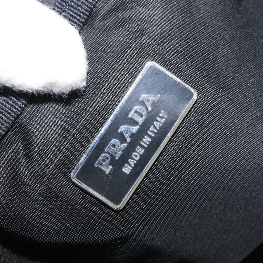 【日本直送】PRADA 波士頓包 尼龍 2way 黑色 銀色 正品 163905A-18