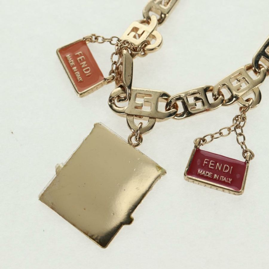 【日本直送】FENDI 項鍊 金屬 金色 Auth 162892V-6