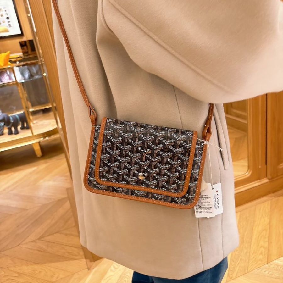 GOYARD Plumet 信封小包 - 棕-16