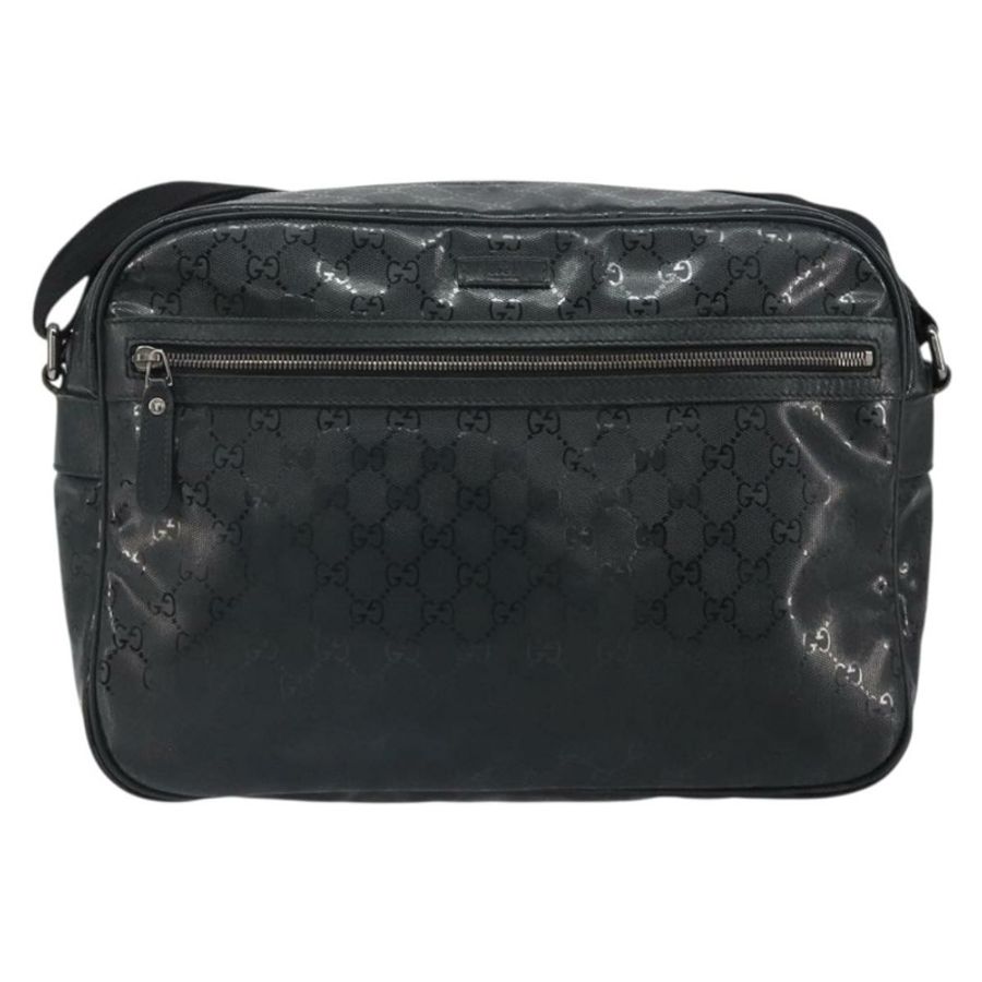 【日本直送】GUCCI GG Implementation 單肩包 PVC 黑色 211107 授權碼 164488-12