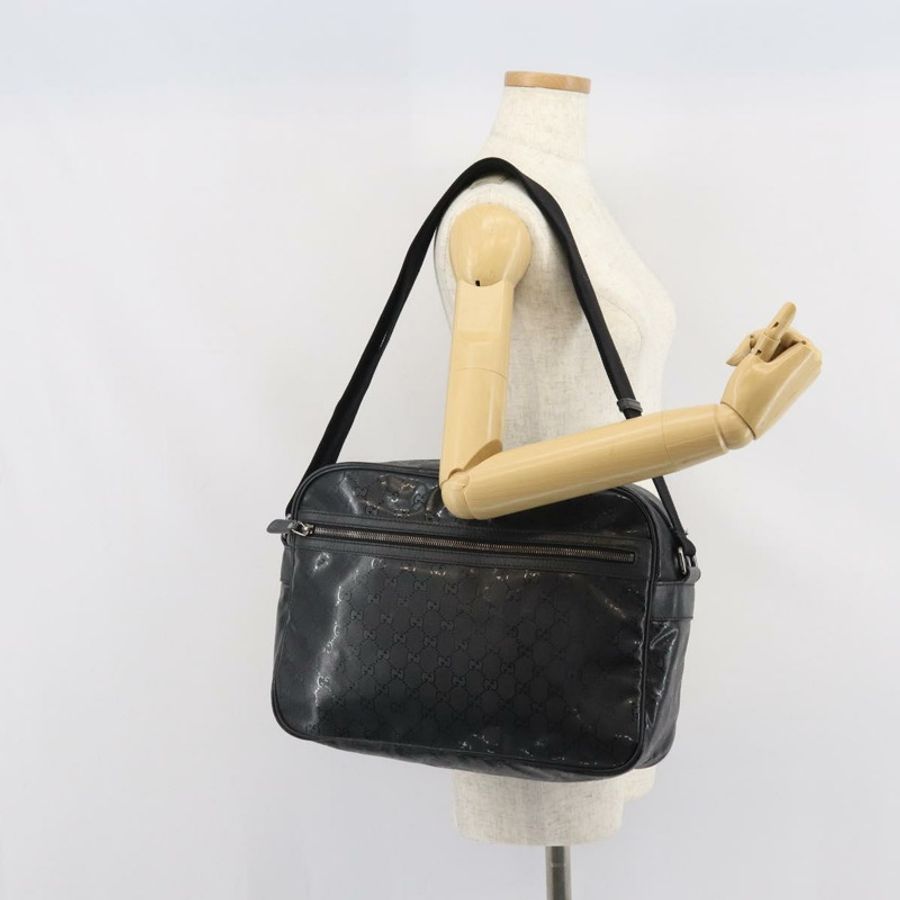 【日本直送】GUCCI GG Implementation 單肩包 PVC 黑色 211107 授權碼 164488-24