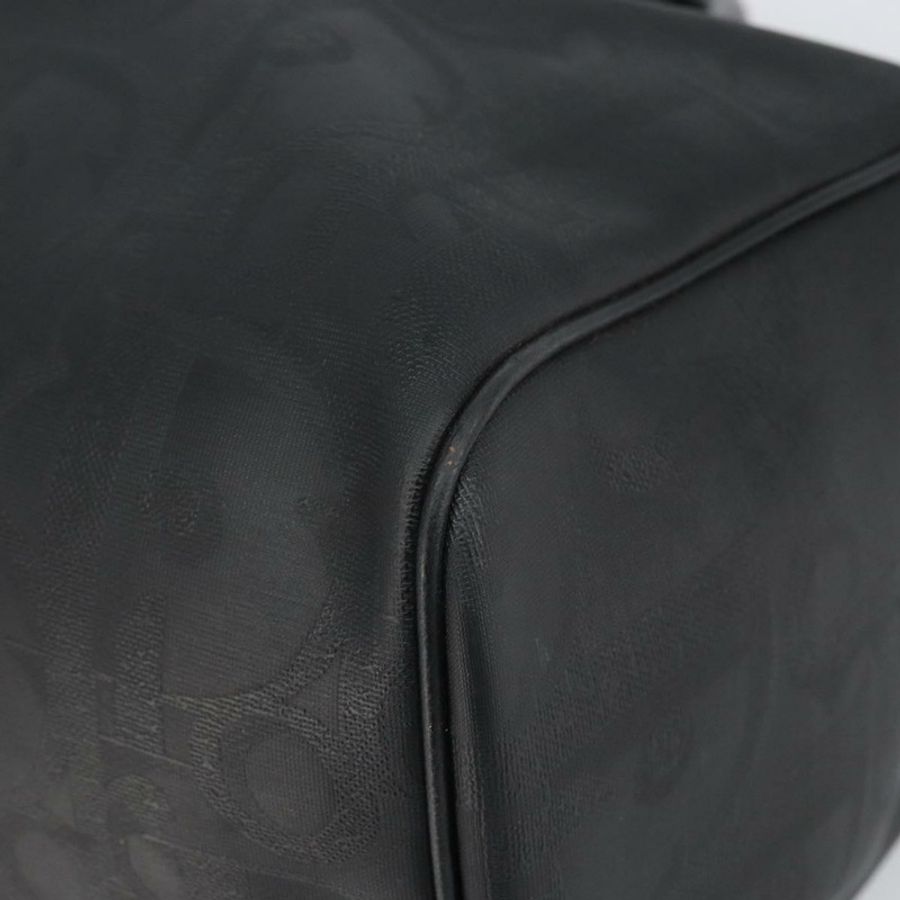 【日本直送】Christian Dior Trotter帆布波士頓包 PVC黑色金色 正品 164537-8