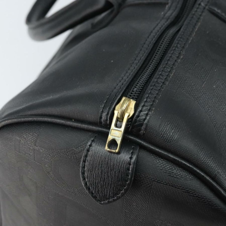 【日本直送】Christian Dior Trotter帆布波士頓包 PVC黑色金色 正品 164537-9