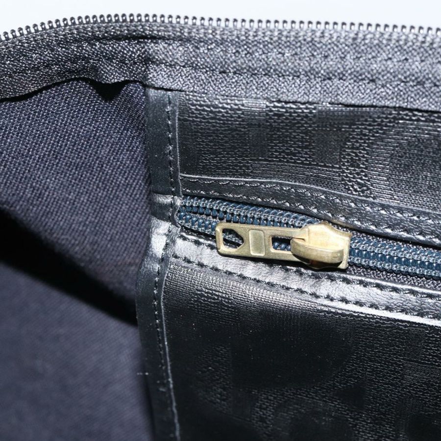 【日本直送】Christian Dior Trotter帆布波士頓包 PVC黑色金色 正品 164537-19