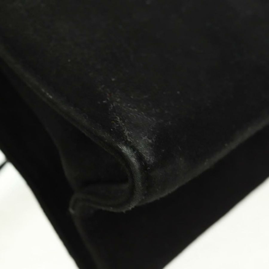 【日本直送】Salvatore Ferragamo 黑色金色麂皮單肩包,正品編號 165613V-8