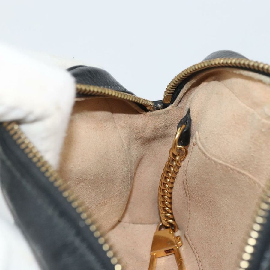 【日本直送】GUCCI GG Marmont Web Sherry Line 手提包 麂皮 黑色 金色 517350 正品 164792-19