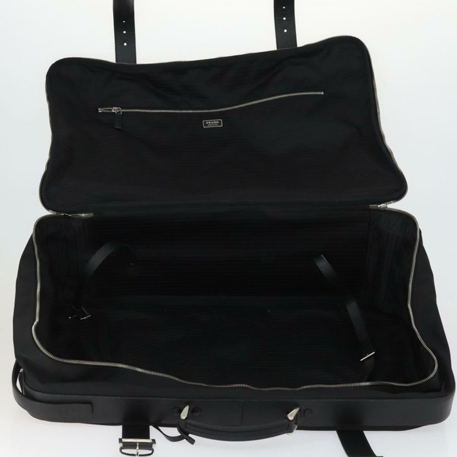 【日本直送】PRADA 手提箱/旅行箱 尼龍皮革 黑色 銀色 正品 165055-20