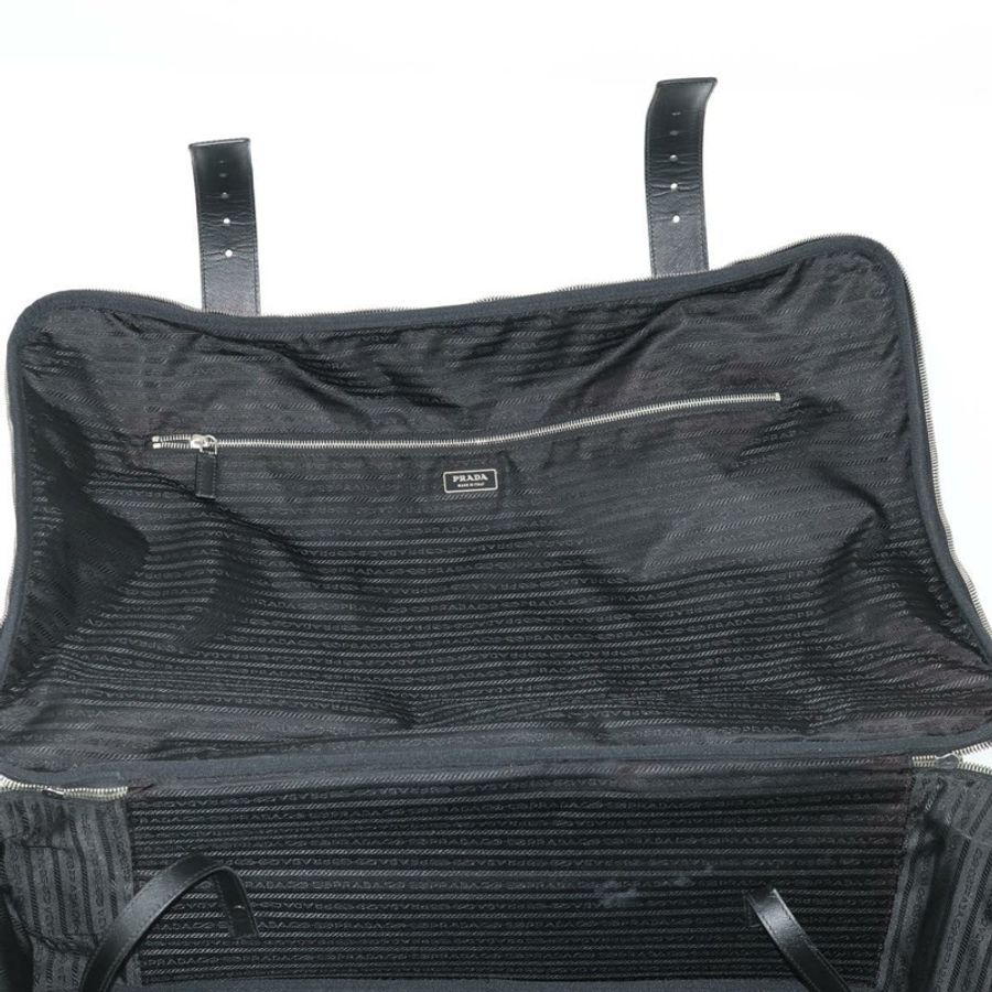 【日本直送】PRADA 手提箱/旅行箱 尼龍皮革 黑色 銀色 正品 165055-21