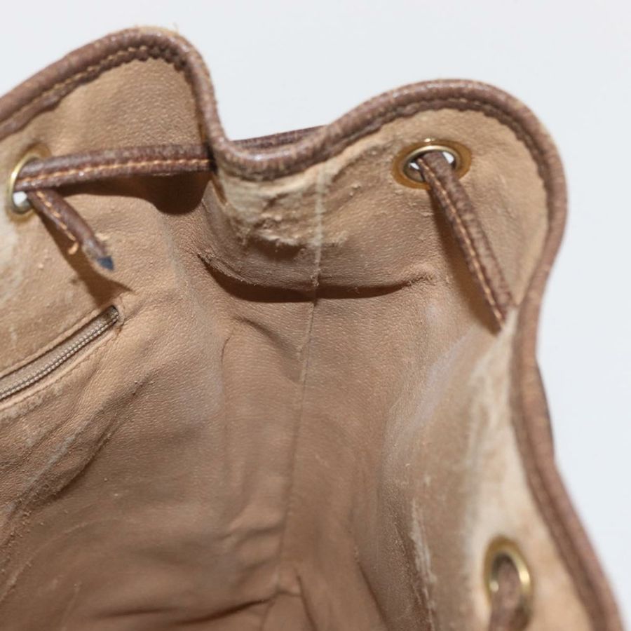 【日本直送】GUCCI GG Supreme Web Sherry Line 手提包 PVC 米色 金色 001 41 0850 Auth am10643-21