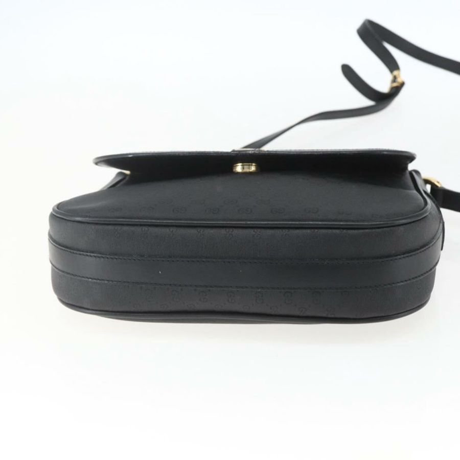 【日本直送】GUCCI Micro GG Supreme Web Sherry Line Bag PVC Black 001 115 0914 Auth 167932-4