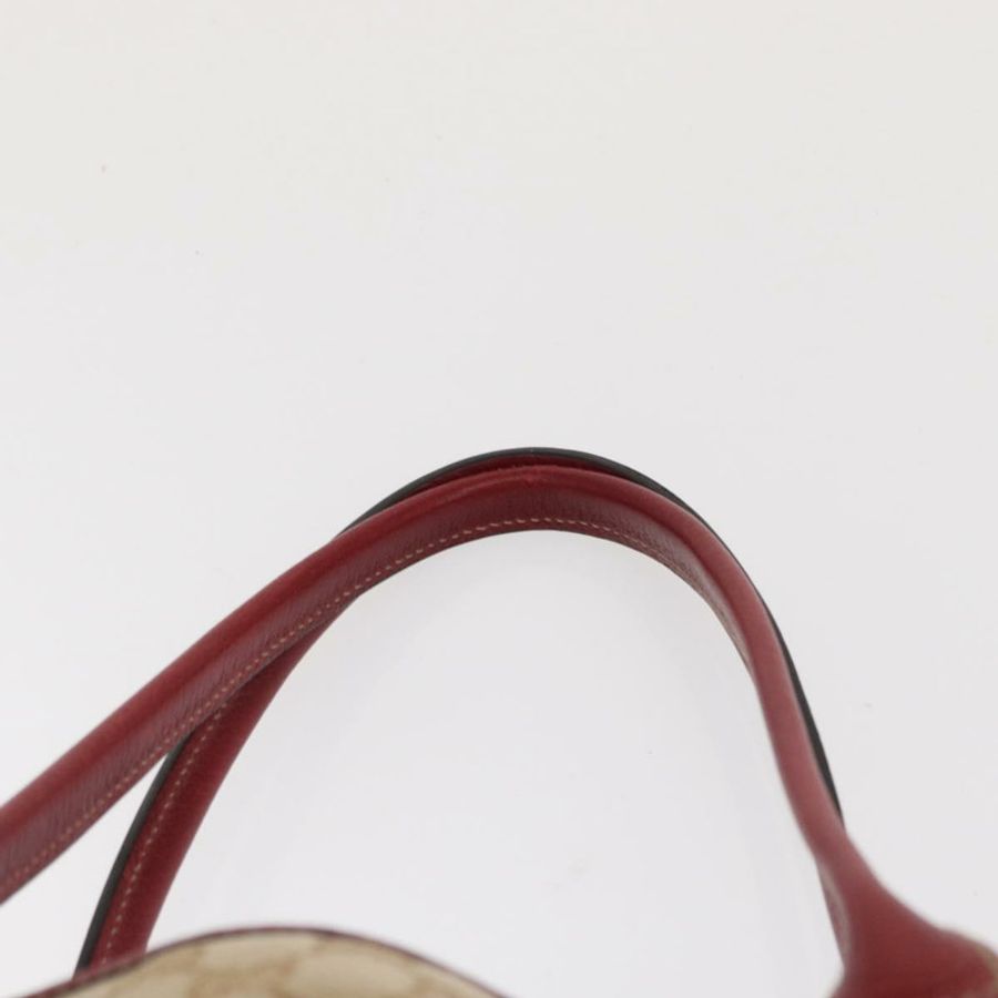 【日本直送】GUCCI Pretty GG帆布織帶雪莉系列手提包 米色 金色 163805 正品 168644-7