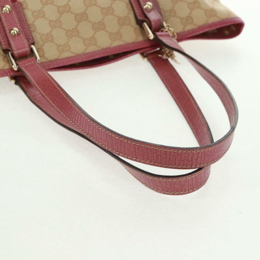 【日本直送】GUCCI GG帆布雪莉系列托特包 米色/金色 137396 正品 167995V-6