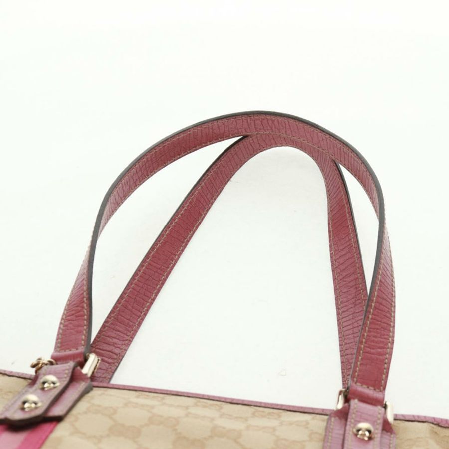 【日本直送】GUCCI GG帆布雪莉系列托特包 米色/金色 137396 正品 167995V-7