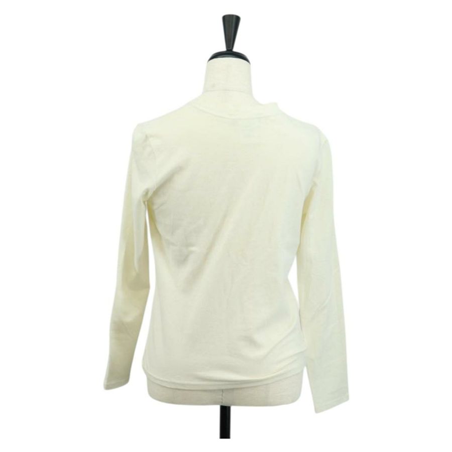 【日本直送】Christian Dior 長袖剪裁縫製T卹 純棉 白色 正品 171428V-1