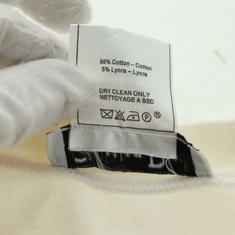 【日本直送】Christian Dior 長袖剪裁縫製T卹 純棉 白色 正品 171428V-12