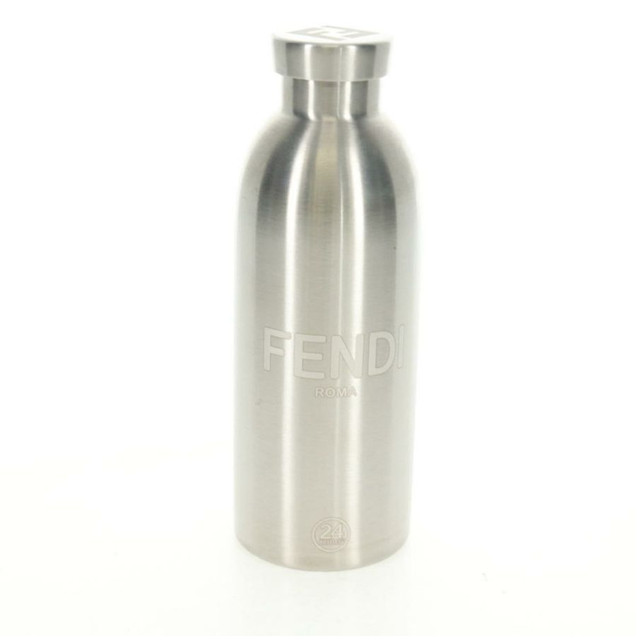 【日本直送】FENDI Zucchino 帆布 24 瓶裝酒瓶架 棕色金色 正品 171378M-21
