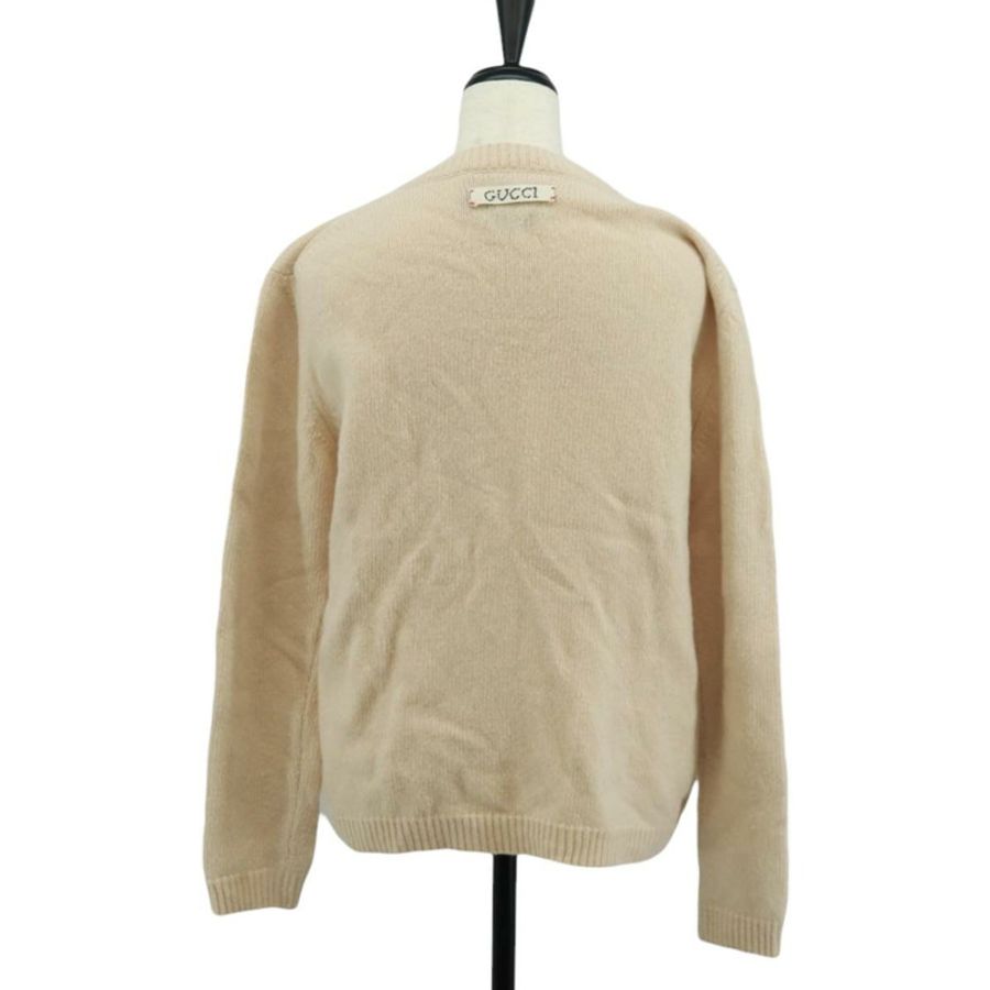 【日本直送】GUCCI 象牙色羊毛毛衣 Auth 170697M-1