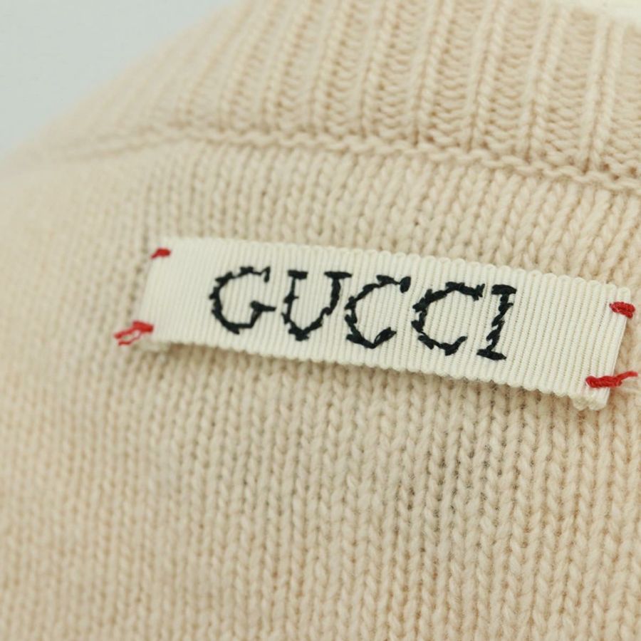 【日本直送】GUCCI 象牙色羊毛毛衣 Auth 170697M-4