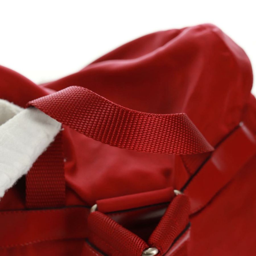 【日本直送】PRADA 雙肩包 尼龍 紅色 銀色 正品 169589V-13