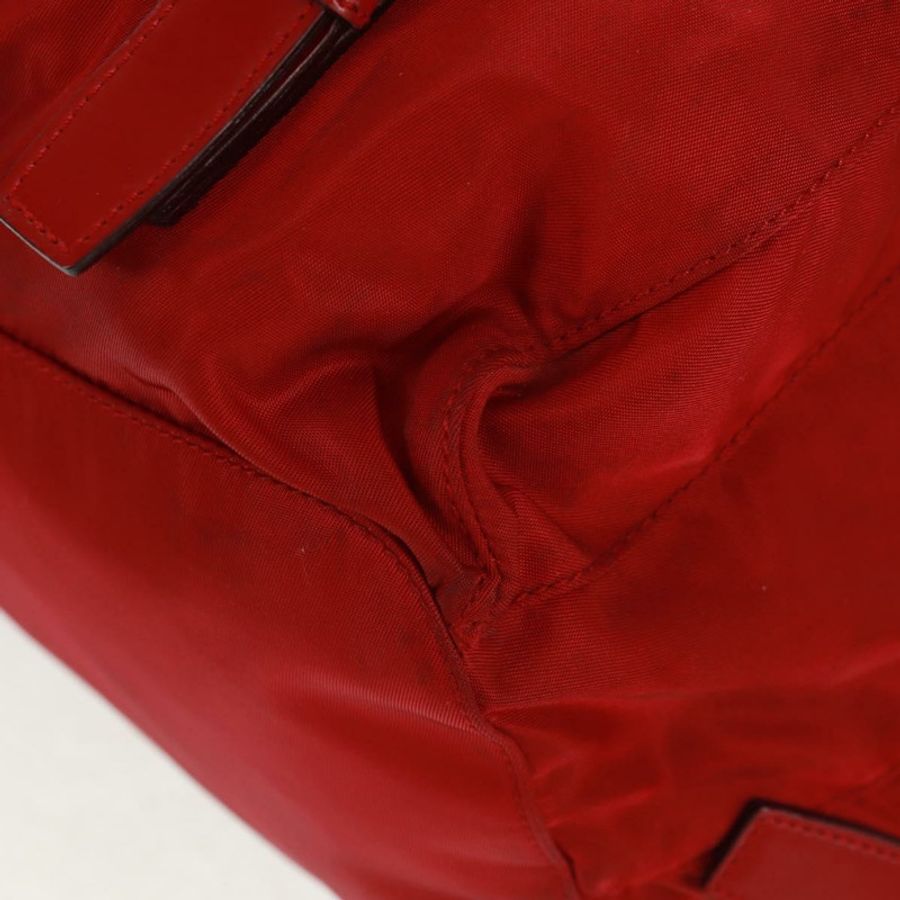 【日本直送】PRADA 雙肩包 尼龍 紅色 銀色 正品 169589V-17