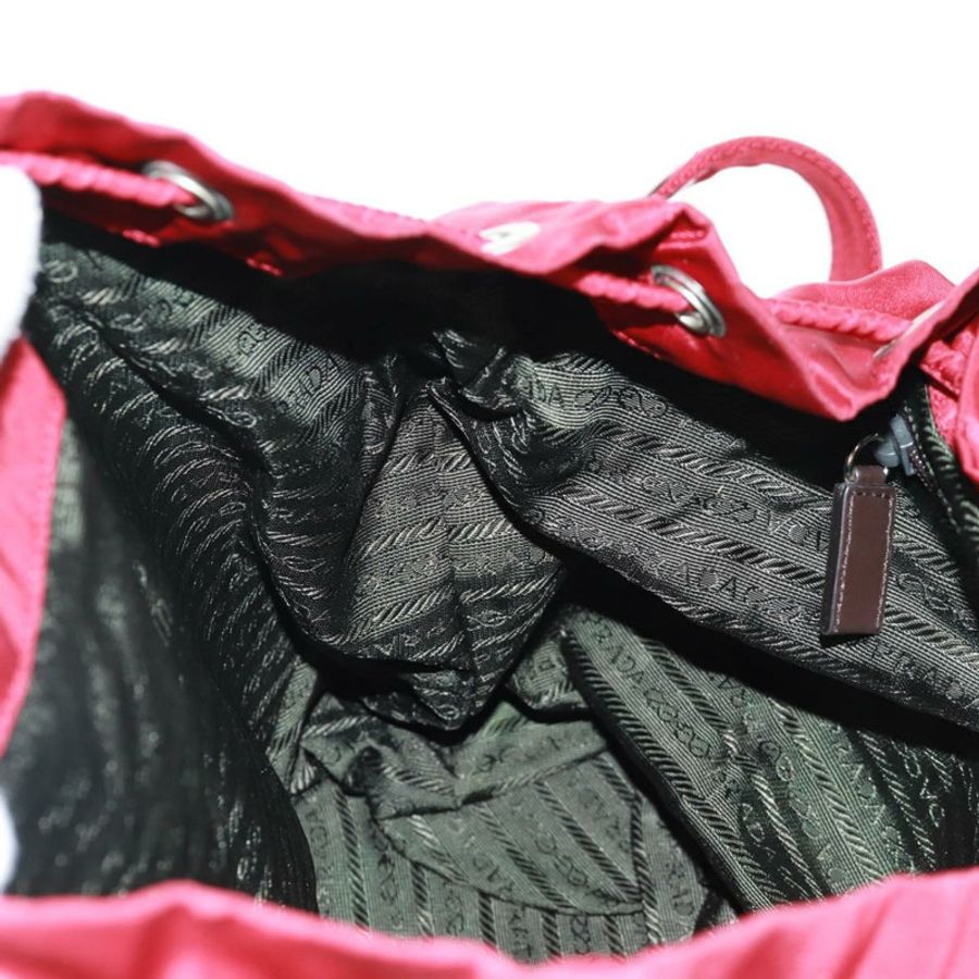 【日本直送】PRADA 雙肩包 尼龍 紅色 銀色 正品 169589V-26
