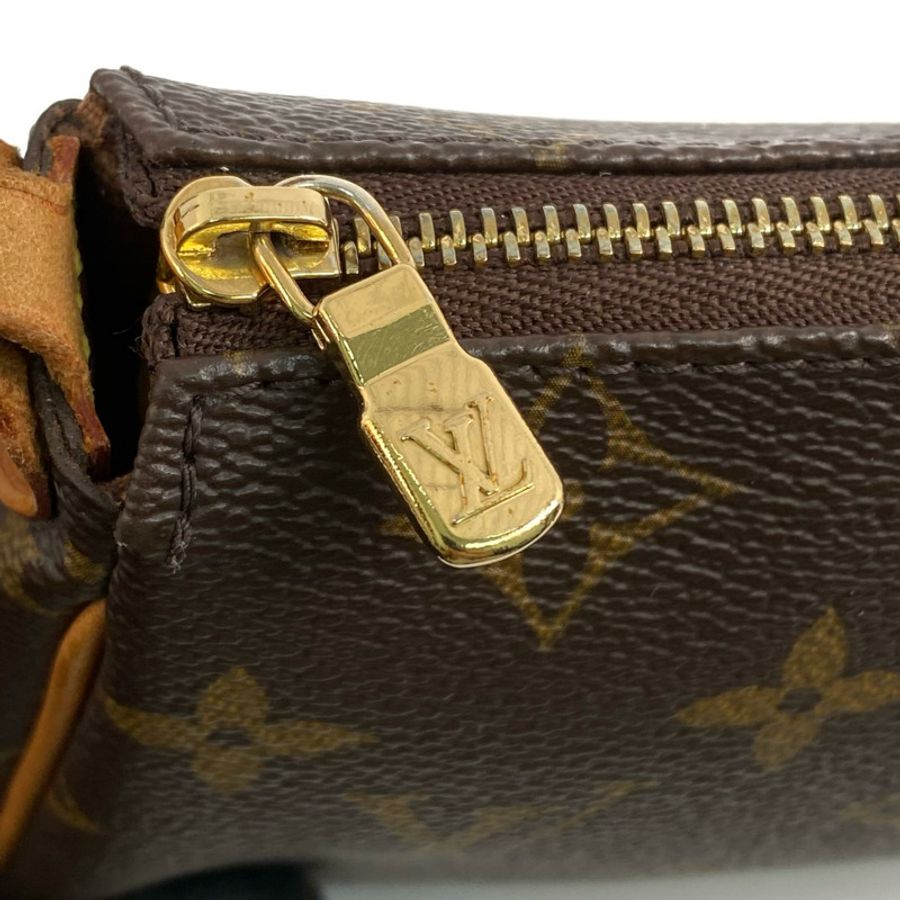 △ LOUIS VUITTON 路易·威登 Brown Coated Canvas Monogram Pochette Eva 2 way bag 啡色塗層帆布經典老花兩用袋-267009196-12