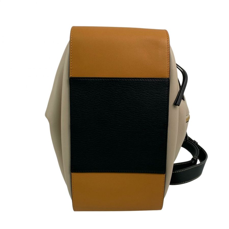△ LOEWE 羅意威 Brown, Black, Beige Calfskin Hammock 2 way bag 啡色, 黑色, 灰色小牛皮兩用袋-267013764-5