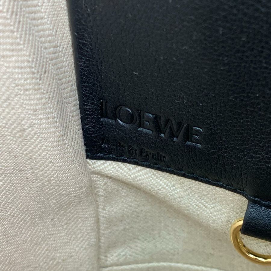 △ LOEWE 羅意威 Brown, Black, Beige Calfskin Hammock 2 way bag 啡色, 黑色, 灰色小牛皮兩用袋-267013764-14