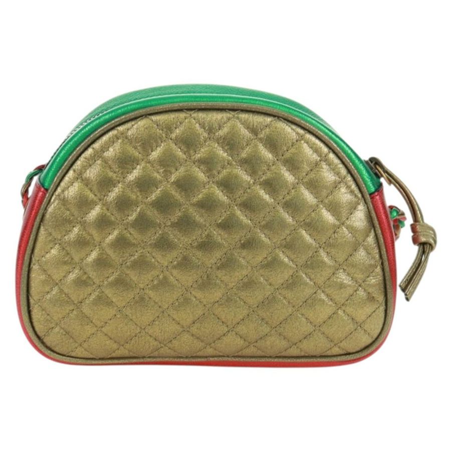【日本直送】GUCCI Zumi 單肩包,皮革,紅色/金色,貨號 534951,正品編號 171605V-1